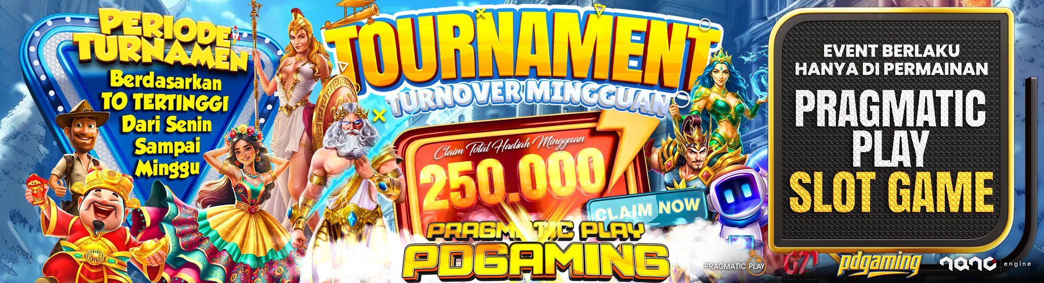 Tournament Mingguan Pragmatic Play x PDGAMING Periode 29 Juni - 05 Juli 2026